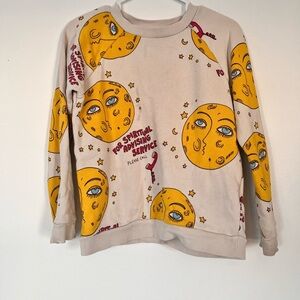 Mini Rodini Yellow Moon Graphic Sweatshirt